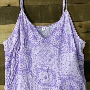 NWOT Nordstrom BP Purple V-Neck Sundress Sz 1X